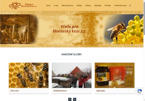 Zobrazit webové stránky Včela pro moravský kras z.s.