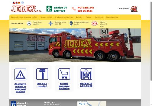 JEREX, a.s. nabízí práci na pozici Řidič sk. B - značení kolony na dálnici v obci Ostrovačice