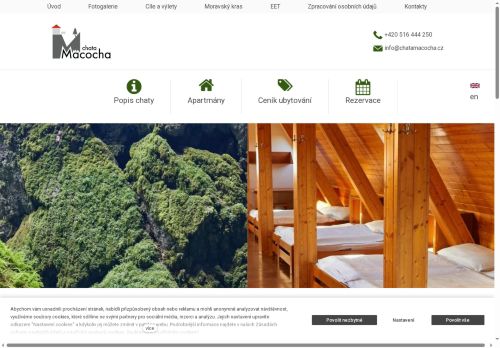 Zobrazit webové stránky Chata Macocha