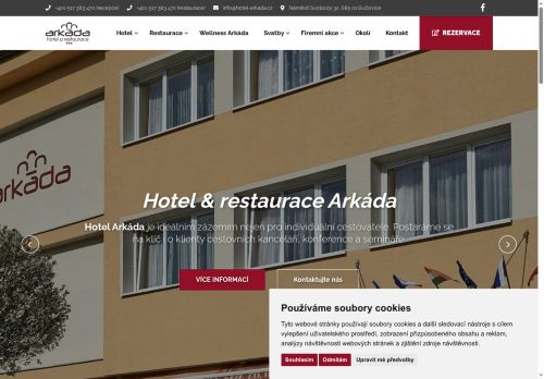 Zobrazit webové stránky Hotel Arkáda