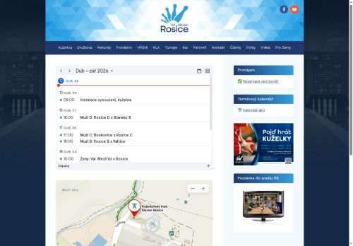 Zobrazit webové stránky Kuželkářský Klub Slovan Rosice, o.s.