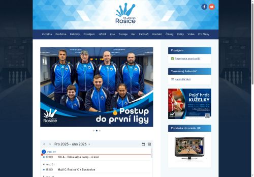 Zobrazit webové stránky Kuželkářský Klub Slovan Rosice, o.s.