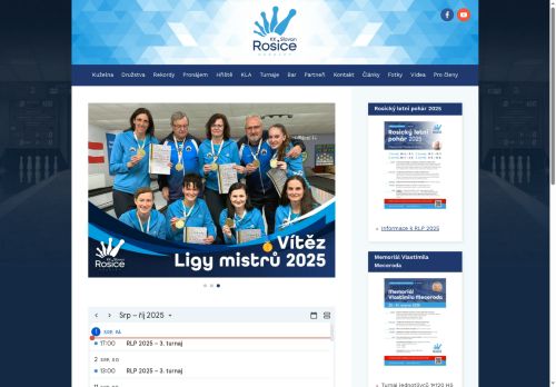 Zobrazit webové stránky Kuželkářský Klub Slovan Rosice, o.s.