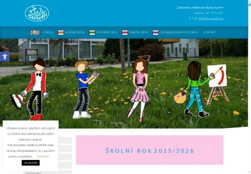 Zobrazit webové stránky ZUŠ Kuřim, Zahradní
