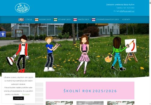 Zobrazit webové stránky ZUŠ Kuřim, Zahradní