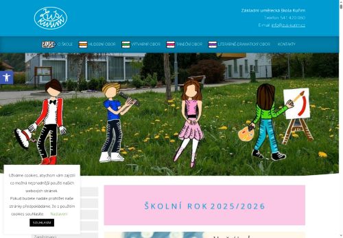 Zobrazit webové stránky ZUŠ Kuřim, Zahradní