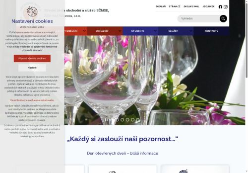 Webové stránky Střední škola obchodní a služeb SČMSD, Žďár nad Sázavou, s.r.o., Žďár nad Sázavou