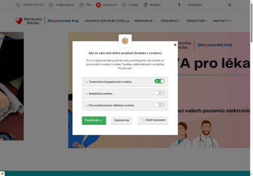 Zobrazit webové stránky Nemocnice Břeclav