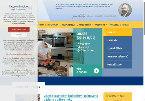 Zobrazit webové stránky Střední odborná škola Jana Tiraye Velká Bíteš