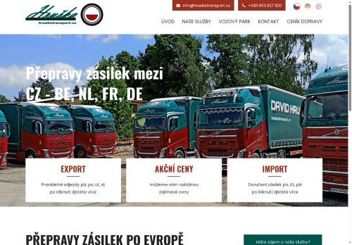 Webové stránky David Hruška, Svitavy