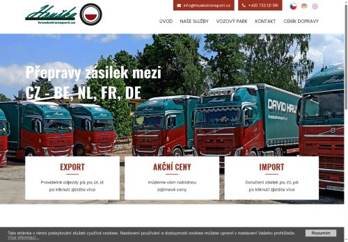 Webové stránky David Hruška, Svitavy