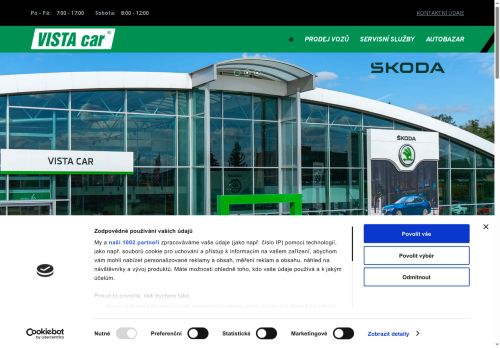 Zobrazit webové stránky Hyundai - VISTA car