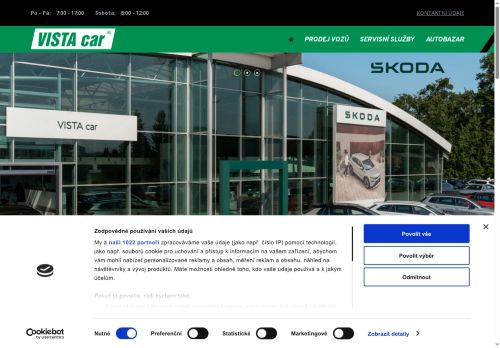 Zobrazit webové stránky Hyundai - VISTA car