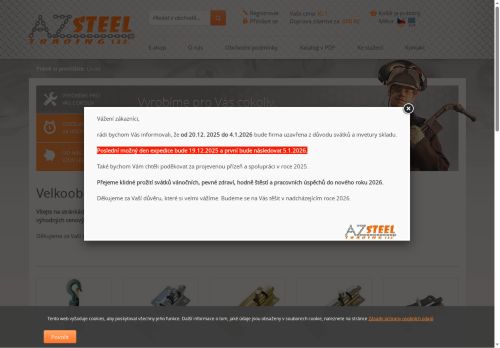 AZ Steeltrading s.r.o. nabízí práci na pozici Skladník/Skladnice v obci Slavkov u Brna