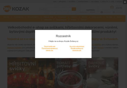 Webové stránky Kozák Svitavy s.r.o., Svitavy
