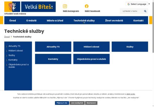 Technické služby Velká Bíteš spol. s r.o. nabízí práci na pozici Vedoucí provozu dopravy (m/ž) v obci Velká Bíteš