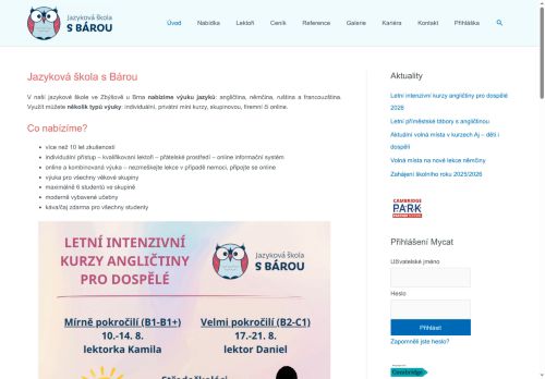 Zobrazit webové stránky Jazyková škola s Bárou