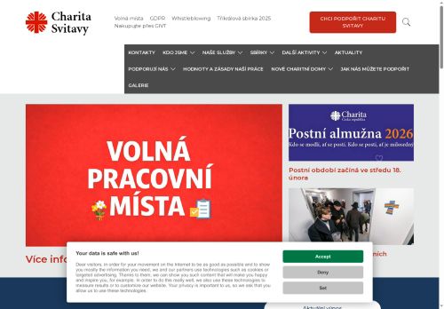 Webové stránky Charita Svitavy, Svitavy