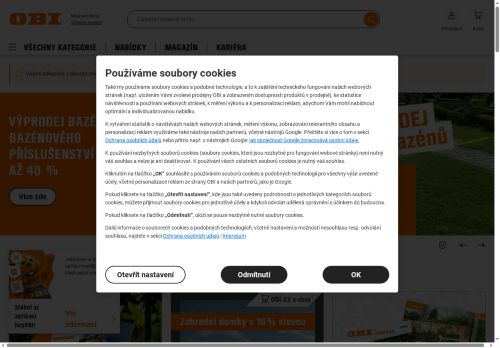 Zobrazit webové stránky OBI - prodejna Kolín