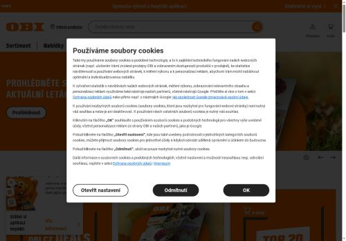 Zobrazit webové stránky OBI - prodejna Kolín