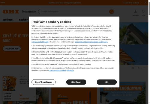 Zobrazit webové stránky OBI - prodejna Kolín
