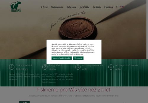 KODIAK print s.r.o. nabízí práci na pozici Řezač papíru v ofsetové tiskárně v obci Holešov