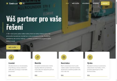 IM Czech s.r.o. nabízí práci na pozici Seřizovač vstřikolisů   m/ž v obci Znojmo