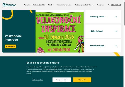 Webové stránky Město Břeclav, Břeclav