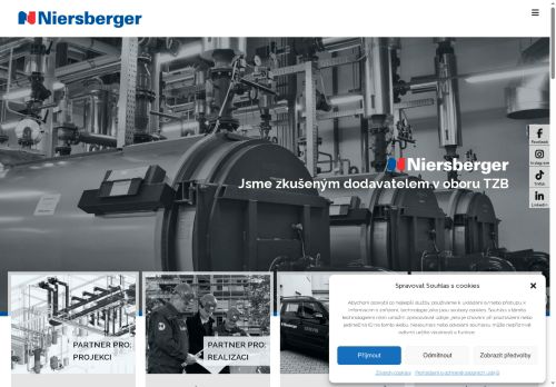 Webové stránky Niersberger Instalace, s.r.o., Benešov