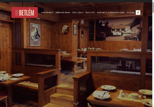 Zobrazit webové stránky Restaurant dalešického pivovaru BETLÉM v Černých Polích