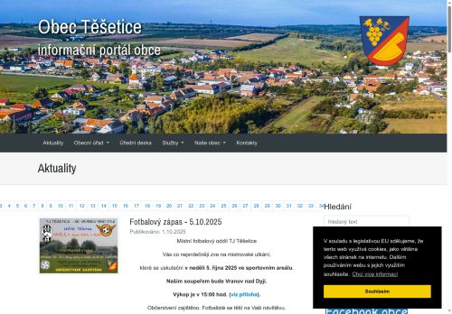 Zobrazit webové stránky Obecní úřad Těšetice