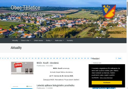 Zobrazit webové stránky Obecní úřad Těšetice