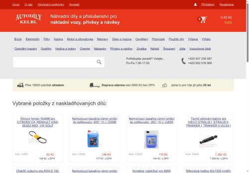 Zobrazit webové stránky Autodíly Kelbl s.r.o.