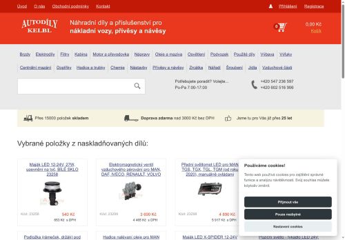 Zobrazit webové stránky Autodíly Kelbl s.r.o.