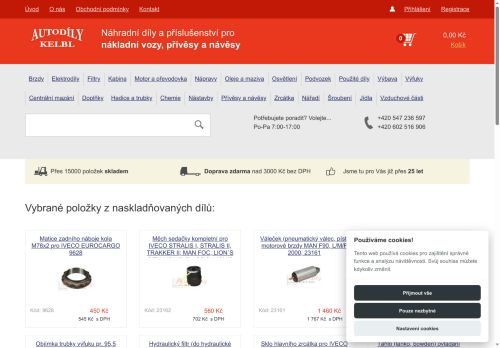 Zobrazit webové stránky Autodíly Kelbl s.r.o.
