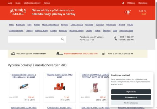 Zobrazit webové stránky Autodíly Kelbl s.r.o.