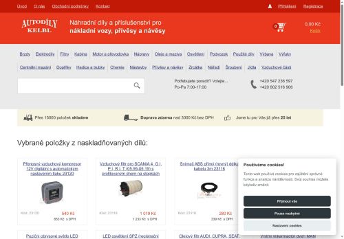 Zobrazit webové stránky Autodíly Kelbl s.r.o.