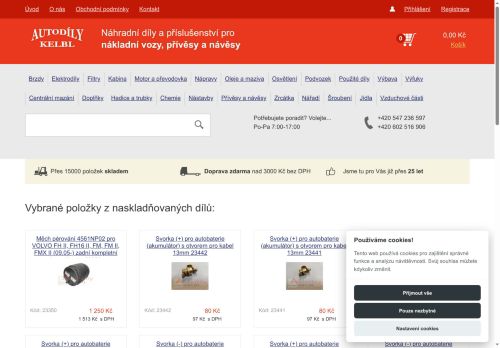 Zobrazit webové stránky Autodíly Kelbl s.r.o.