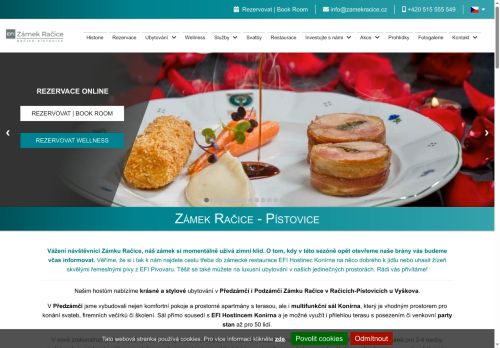 Zobrazit webové stránky Zámek Račice