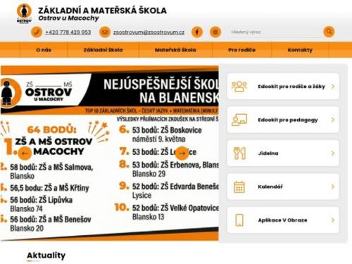 ZŠ a MŠ Ostrov u Macochy