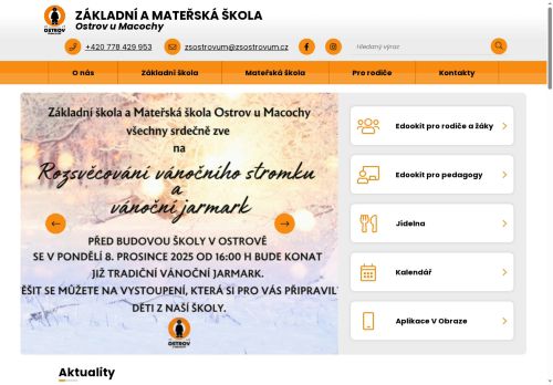 Zobrazit webové stránky ZŠ a MŠ Ostrov u Macochy