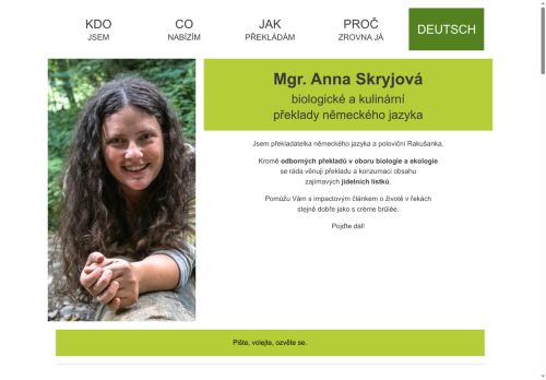 Zobrazit webové stránky Mgr. Anna Skryjová - překlady
