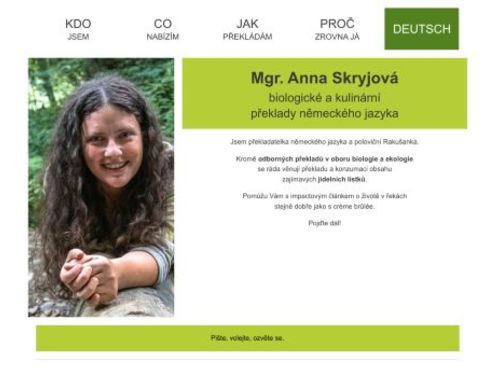 Mgr. Anna Skryjová - překlady
