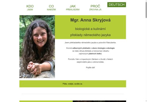 Zobrazit webové stránky Mgr. Anna Skryjová - překlady