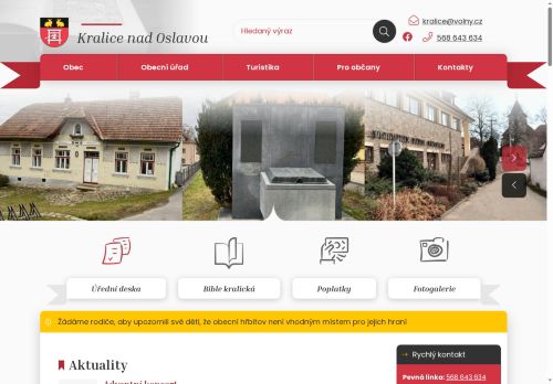 Zobrazit webové stránky Obecní úřad Kralice nad Oslavou