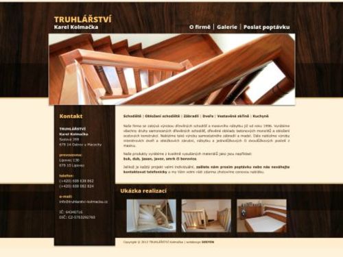 Karel Kolmačka - Truhlářství