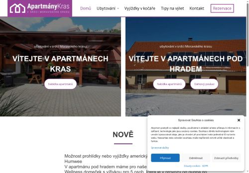 Zobrazit webové stránky ApartmányKras