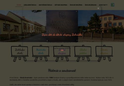 Zobrazit webové stránky ZŠ a MŠ Jana Blahoslava