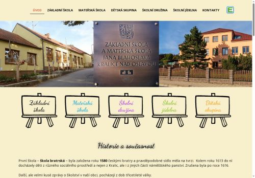 Zobrazit webové stránky ZŠ a MŠ Jana Blahoslava