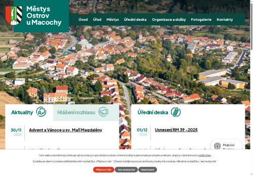Zobrazit webové stránky Úřad městyse Ostrov u Macochy